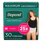 Depend Fresh Protection Adult Underwear Heavy Absorbency 53742 Maximum 60. Fixed Price $79.86.