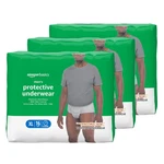 Amazon Basics Maximum Absorbency Incontinence Underwear For X-large, White. Fixed Price $62.99.
