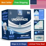 50 Pack Incontinence Bed Pads Disposable For Adults 125 Gram - 3XL 36" .... Fixed Price $60.29.