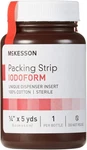 Mckesson Packing Strip, Sterile, Iodoform, 100% Cotton, 1/4 X 5 Yds, Count. Fixed Price $14.58.