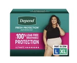Depend Fresh Incontinence Underwear For Women Size L/xl (18-28W) 68 Count. Fixed Price $69.80.
