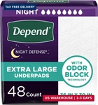 Depend Underpads Xl, Disposable Incontinence Bed For Adults, Odor Block Tec. Fixed Price $90.25.