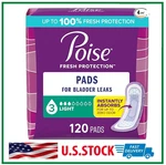 Poise Incontinence Pads, Light Absorbency, Regular Length, 120 Count (4 Packs). Fixed Price $37.86.