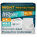 Inspire Adult Diapers Xl Maximum Absorbency Leakproof Overnight Underwear 14CT. Fixed Price $32.88.