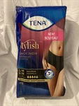 Tena Stylish Black Noir, Women's, Sm/pm, 18 Ct, Thin & Discreet Underwear, Max. Fixed Price $19.99.