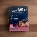 Goodnites Girls 28CT Nighttime Underwear Discontinued Size Xl Fits 95-140LBS. Fixed Price $25.90.