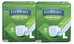 2X Medline Fitright Optifit Briefs 20 Pk Large Ultra Adult Diapers Comfort Air. Fixed Price $33.58.