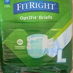 Medline Fitright Large, Extra Adult Briefs - 80 Count. Fixed Price $12.00.