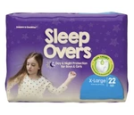 (4 Packages) Sleepovers By Cuties, Size: Xl (85-140 Lb) Bags Of 22. Fixed Price $54.99.