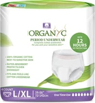 Organyc Organic Cotton Disposable Period Underwear L/xl 4 Count - Sensitive Skin. Fixed Price $14.69.