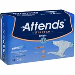 Attends Dermadry Stretch Medium/regular 32'' - 54'' Bag Of 24. Fixed Price $25.49.