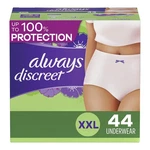 Adult Incontinence Underwear Women Xxl Maximum Absorbency 44 Count Always Size. Fixed Price $129.99.