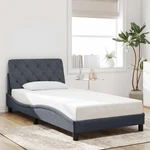 Frame With Headboard Mattress Foundation Bedroom Furniture Velvet Vidaxl. Fixed Price $263.99.