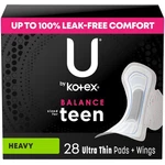 By Kotex Balance Teen Ultra Thin Pads Heavy Absorbency 28 Count. Fixed Price $14.29.
