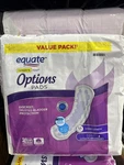 Equate Options Ultimate Long Length Incontinence Pads 51 Count. Fixed Price $12.00.