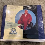 Coccyx Cushion 16X18X2 Blue Waterproof Cover Masonite Insert Hermell WC4403 Nip. Fixed Price $35.00.