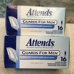 Attends Incontinence Care Guards For Men - 16 Count Boxes (32 Total) New. Fixed Price $27.90.