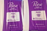Poise Incontinence Pads & Postpartum 5 Drop Maximum Absorbency. Fixed Price $44.99.