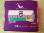 Poise Fresh Protection #3 Regular Length Light Pads 30 Ct. - Brand New. Fixed Price $9.99.