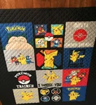 Franco Manufacturing Pokemon Quilted Bed Cover Multiple Graphics 86" X 90". Fixed Price $52.17.