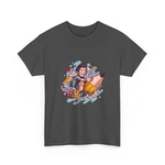 Boy Riding Giant Pencil Tee Cute Kid Illustration, Back To School, Fun. Fixed Price $28.82.