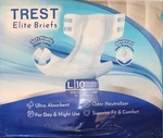 Trest Elite Briefs Adult Diaper Nappy 3 Bag Of 10 White Size Large. Fixed Price $94.99.