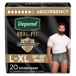 Depend Real Fit Incontinence Underwear For Men, Max Absorbency, L/xl, 20 Count. Fixed Price $28.88.