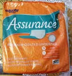 Equate Assurance Premium Quilted Underpads Size Large 18 Count, Damage Package. Fixed Price $10.00.