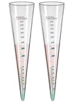 Set 2 Polypropylene 1000 Ml Imhoff Cone For Sedimentation & Biofloc Test. Fixed Price $74.99.