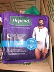 Depend Night Defense Incontinence Underwear - Large/xl, 14 Count. Fixed Price $19.00.