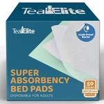 Teal Elite Chucks Pads Disposable Adult 50 Count Light Green. Fixed Price $63.24.
