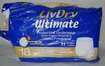 Livdry Ultimate Adult Incontinence Underwear High Absorbent Size Small 15 Pack. Fixed Price $29.95.