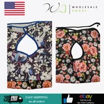 Adult Bibs - Washable Clothing Protector With Crumb Catcher, Flower Design. Fixed Price $14.99.