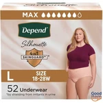 Depend Silhouette Incontinence & Postpartum Underwear For Women- Pink 52CT. Fixed Price $51.35.