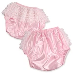 Rearz Pink Satin Rhumba Waterproof Adult Diaper / Nappy Cover. Fixed Price $39.95.