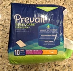 Prevail Total Care Underpads Super Absorbent UPS-120/1 Xl 30X30" 10 Ct. Fixed Price $12.85.