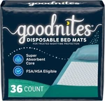 Goodnites Disposable Pads/bed Mats For Bedwetting, 2.4 X 2.8 Ft, 36 Ct.... Fixed Price $58.76.
