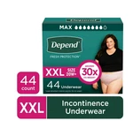 Fresh Protection Incontinence Underwear Women Xxl, 44. Fixed Price $51.99.