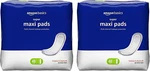 Amazon Basics Thick Maxi Pads For Periods, Super Absorbency, Unscented, 48 Count. Fixed Price $9.30.