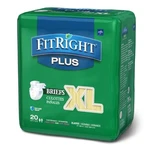 Unisex Adult Incontinence Brief Fitright Plus X-large Disposable Moderate Absor. Fixed Price $90.05.