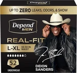 Depend Real Fit Adult Diapers, Incontinence Underwear For Men, Disposable, Maxim. Fixed Price $72.90.