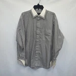 Giorgio Ebenni Button Up Adult Large Mens Multicolor Long Sleeve Cotton Shirt. Fixed Price $17.88.
