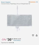 Urinary Leg Bag Conveen Active 250 Ml Vinyl / Flocked Coloplast 25502 Box Of. Fixed Price $30.00.