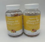 2X Amazon Basics Vitamin D3 2000 Iu Gummies Total Count Exp 6/2026. Fixed Price $18.99.