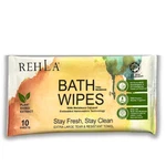 5X Rehla No Rinse Bath Wipes 10 Sheet/pack - With Melaleuca Cajuputi, Vitamin. Fixed Price $24.99.