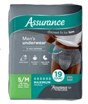 Assurance Men's Underwear, Maximum Absorbency, Size S/m, 19 CT-2 Pack =38 Count. Fixed Price $26.99.