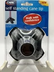 Carex Self Standing Quad Base Support Cane Tip, Fits 7/8"-3/4" Shaft New. Fixed Price $7.99.