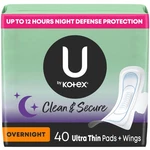 By Kotex Ultra Thin Pads With Wings, Clean & Secure, Overnight. Fixed Price $12.37.