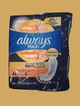 Always Maxi Pads Without Wings, Size 4, Overnight Absorbency, 28 Ct. Fixed Price $6.79.