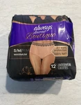 Always Discreet Boutique Incontinence Maximum 12 Underwear For Women Size S/m. Fixed Price $10.99.